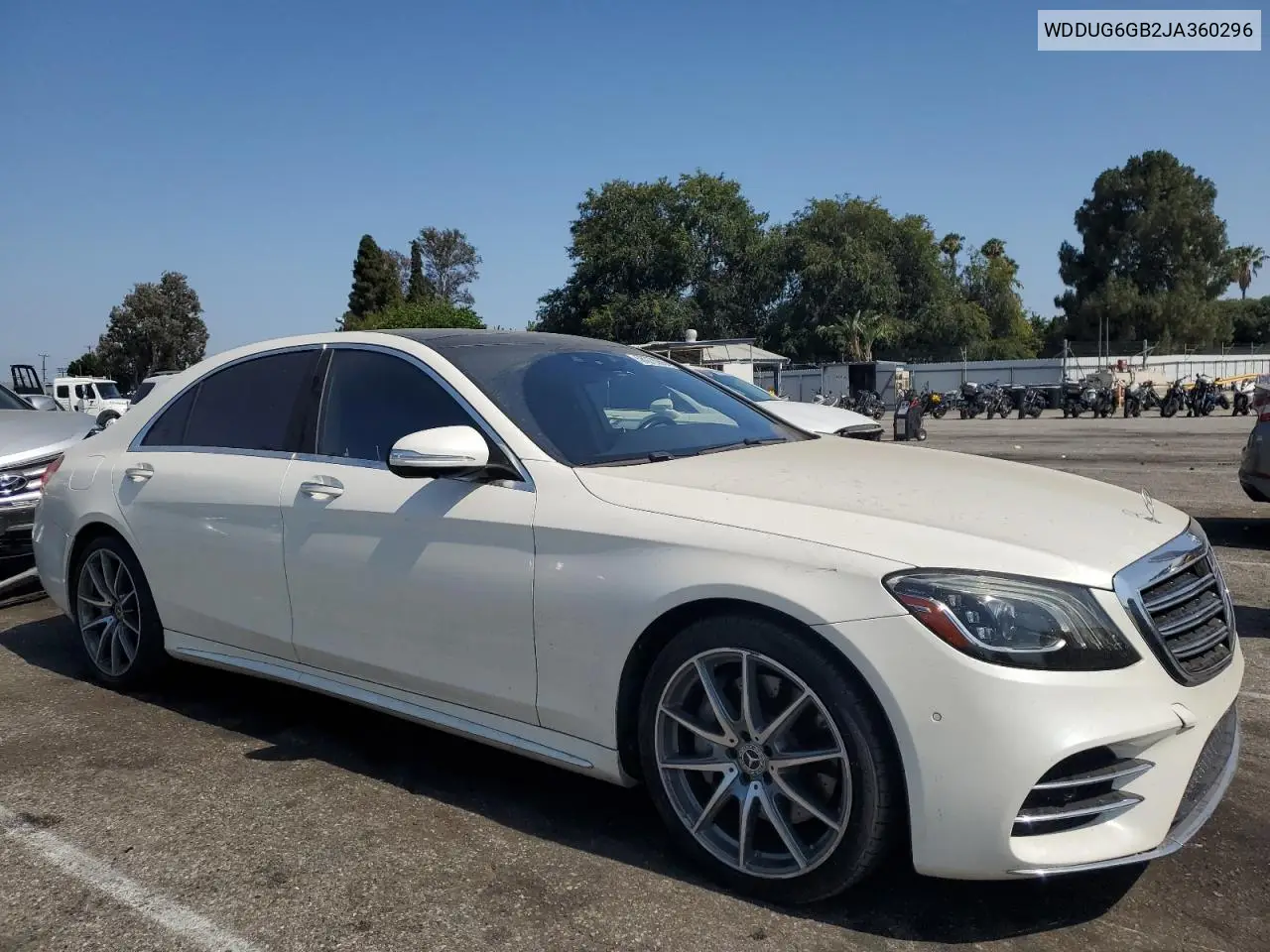 2018 Mercedes-Benz S 450 VIN: WDDUG6GB2JA360296 Lot: 58076065