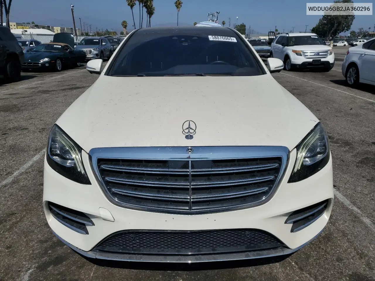2018 Mercedes-Benz S 450 VIN: WDDUG6GB2JA360296 Lot: 58076065