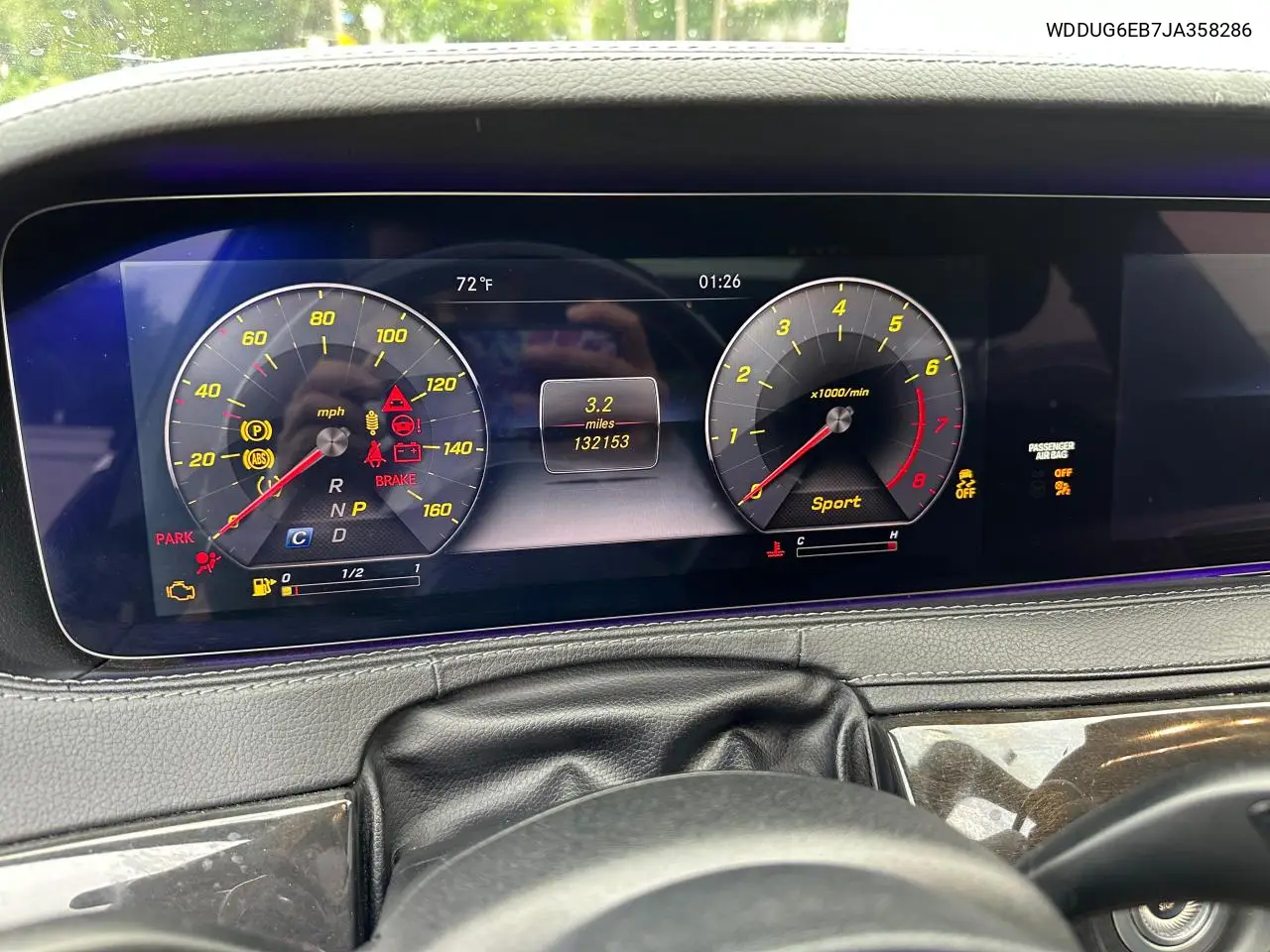 2018 Mercedes-Benz S 450 4Matic VIN: WDDUG6EB7JA358286 Lot: 62898215