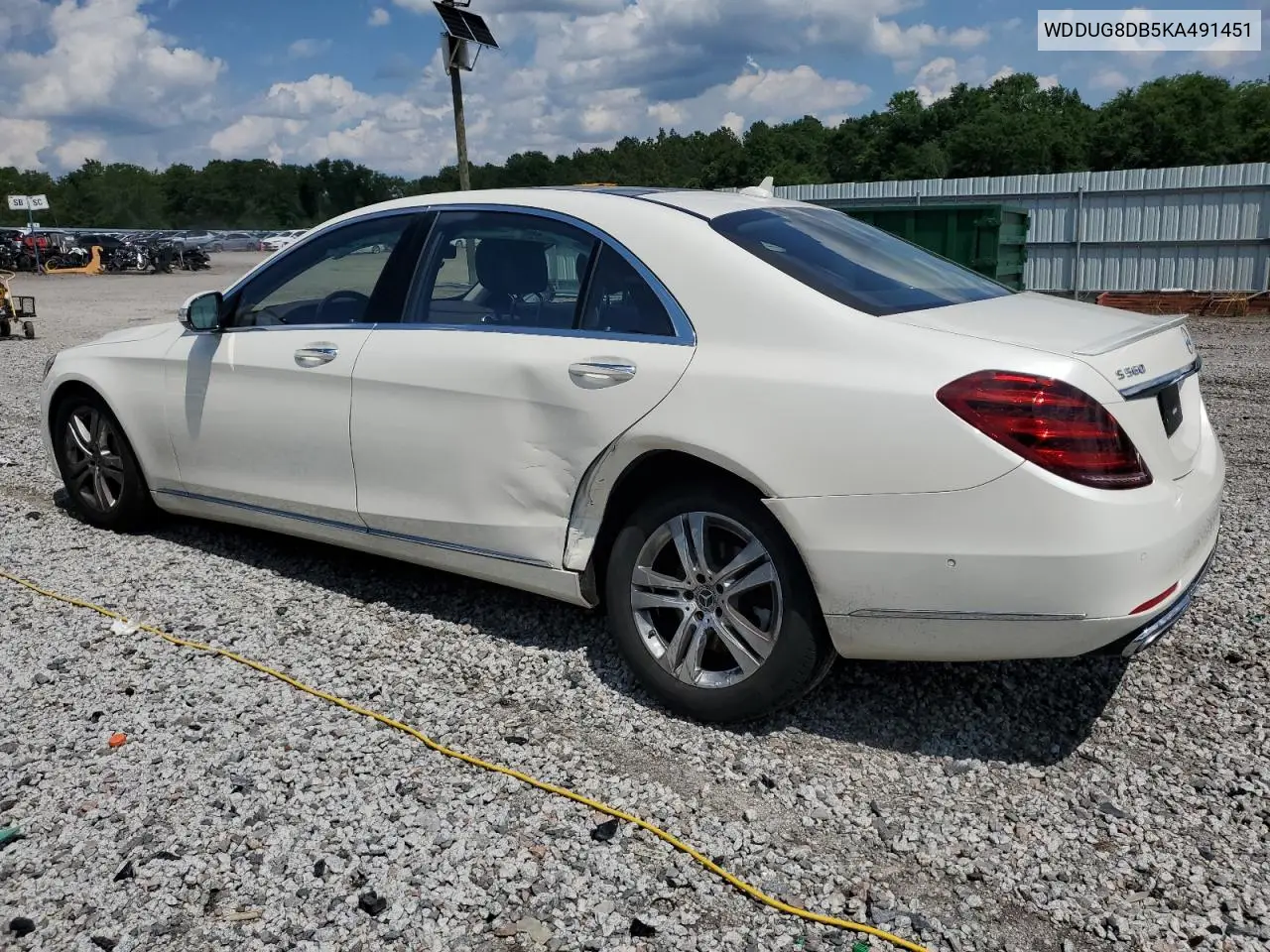 2019 Mercedes-Benz S 560 VIN: WDDUG8DB5KA491451 Lot: 56915505