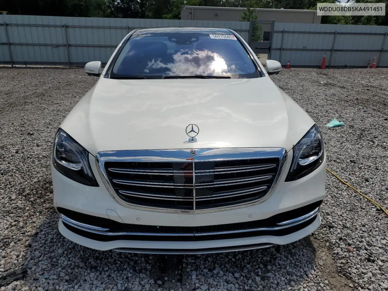 2019 Mercedes-Benz S 560 VIN: WDDUG8DB5KA491451 Lot: 56915505