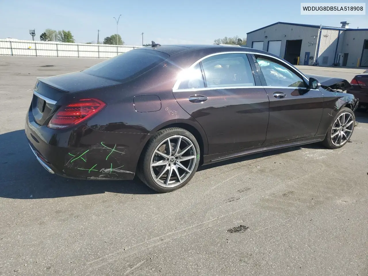 2020 Mercedes-Benz S 560 VIN: WDDUG8DB5LA518908 Lot: 51123165