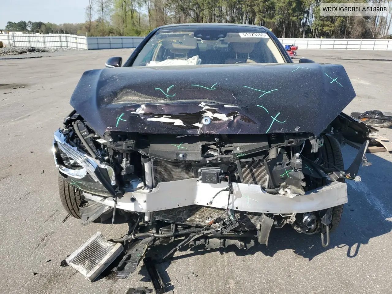 2020 Mercedes-Benz S 560 VIN: WDDUG8DB5LA518908 Lot: 51123165