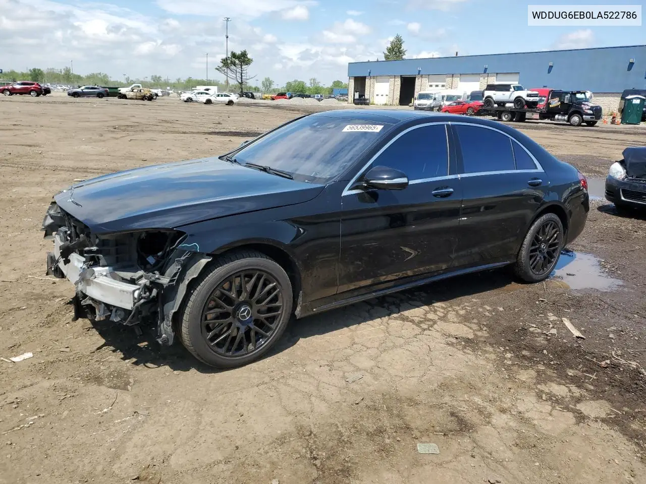 2020 Mercedes-Benz S 450 4Matic VIN: WDDUG6EB0LA522786 Lot: 56539965