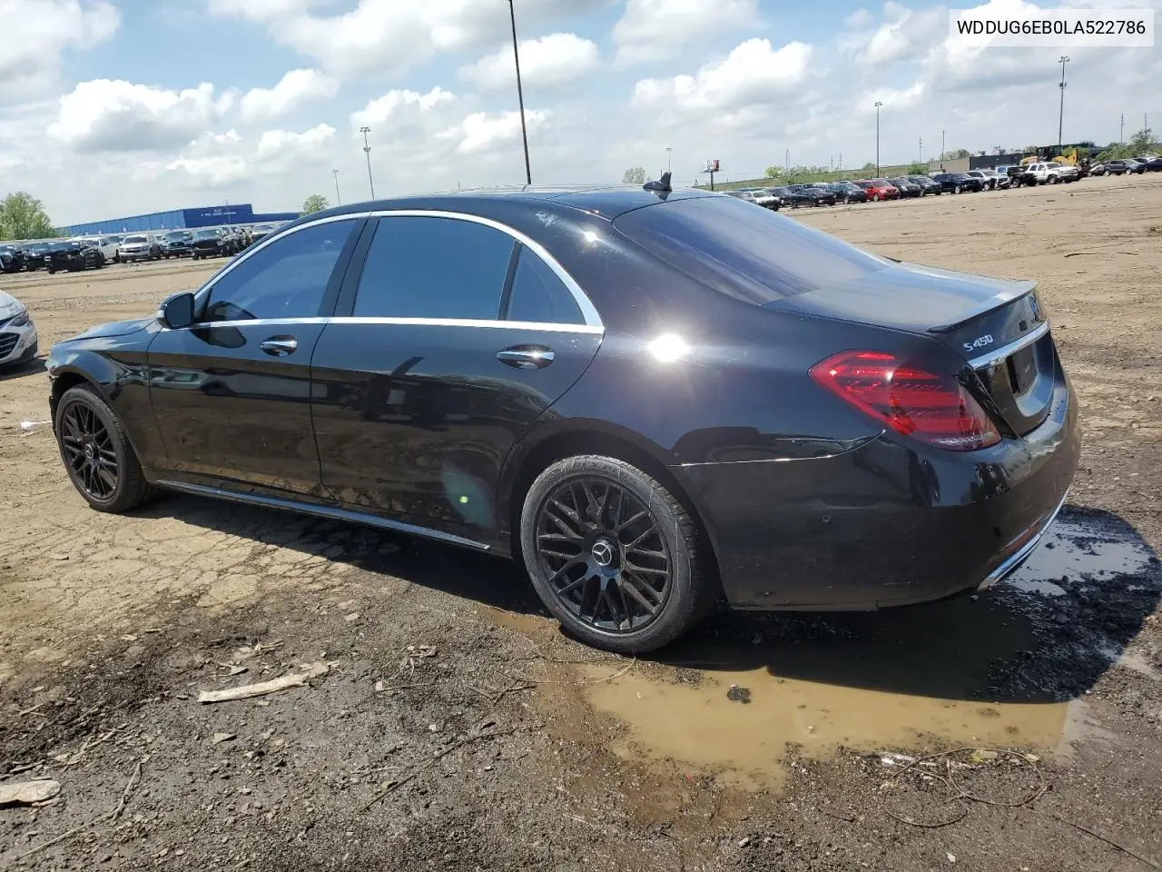 2020 Mercedes-Benz S 450 4Matic VIN: WDDUG6EB0LA522786 Lot: 56539965