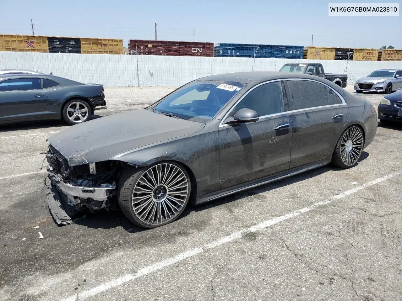 2021 Mercedes-Benz S 580 4Matic VIN: W1K6G7GB0MA023810 Lot: 61947495