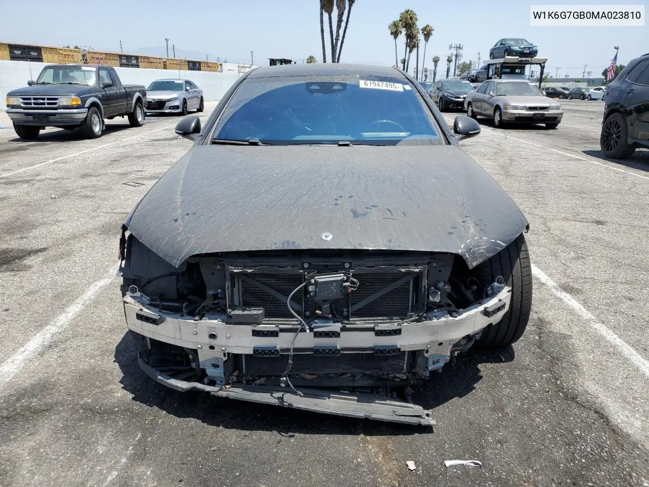 2021 Mercedes-Benz S 580 4Matic VIN: W1K6G7GB0MA023810 Lot: 61947495