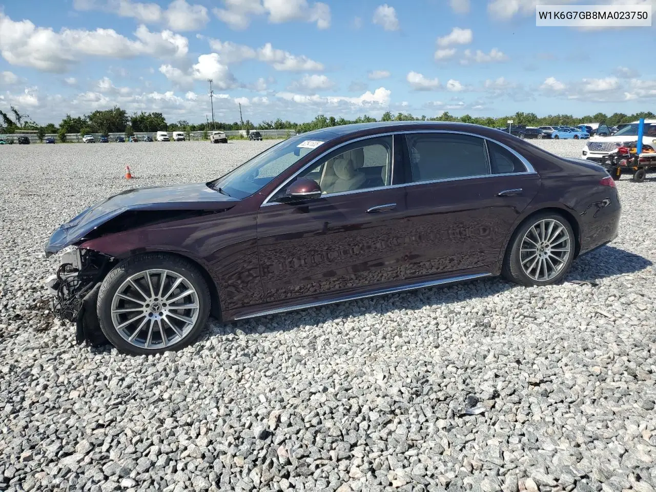 2021 Mercedes-Benz S 580 4Matic VIN: W1K6G7GB8MA023750 Lot: 62541835