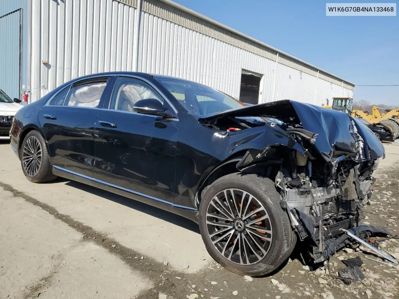 2022 Mercedes-Benz S 580 4Matic VIN: W1K6G7GB4NA133468 Lot: 45731695