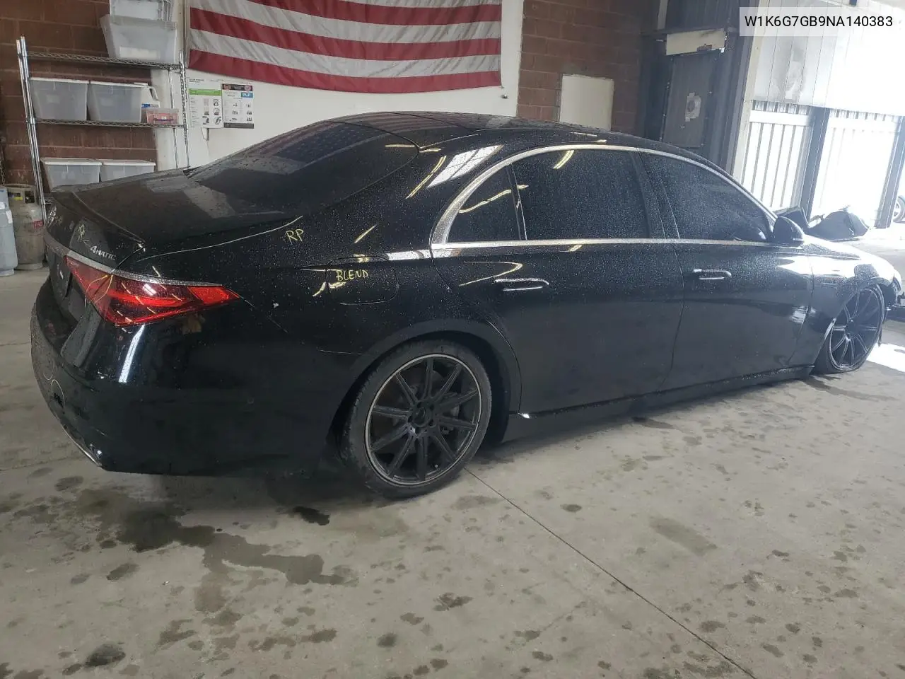 2022 Mercedes-Benz S 580 4Matic VIN: W1K6G7GB9NA140383 Lot: 47426885
