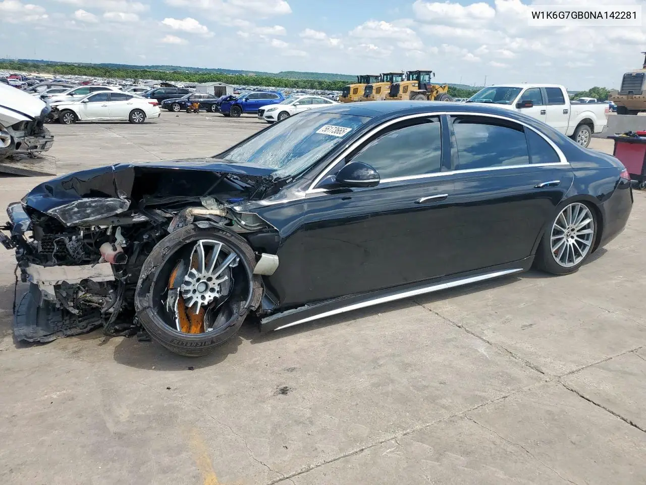 2022 Mercedes-Benz S 580 4Matic VIN: W1K6G7GB0NA142281 Lot: 56173665