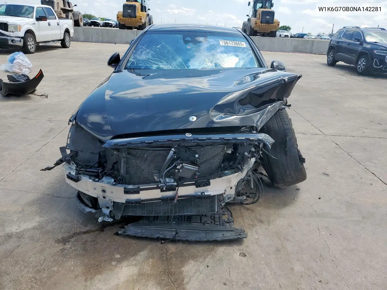 2022 Mercedes-Benz S 580 4Matic VIN: W1K6G7GB0NA142281 Lot: 56173665