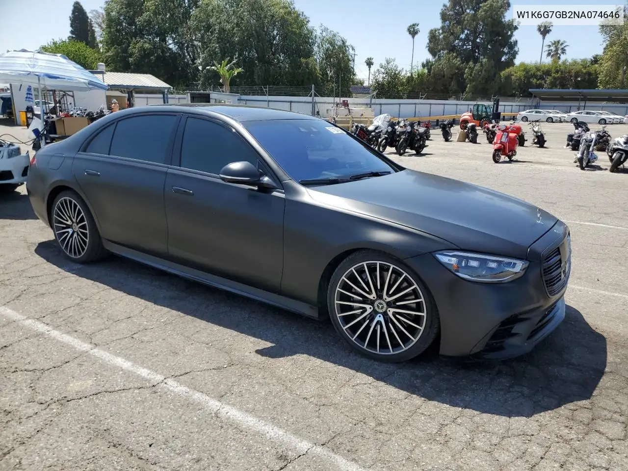 2022 Mercedes-Benz S 580 4Matic VIN: W1K6G7GB2NA074646 Lot: 57130995