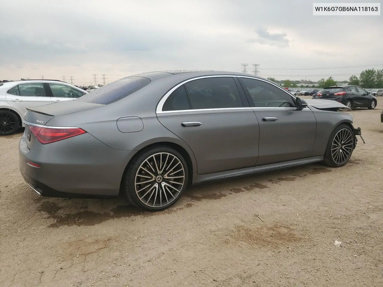 2022 Mercedes-Benz S 580 4Matic VIN: W1K6G7GB6NA118163 Lot: 58772715