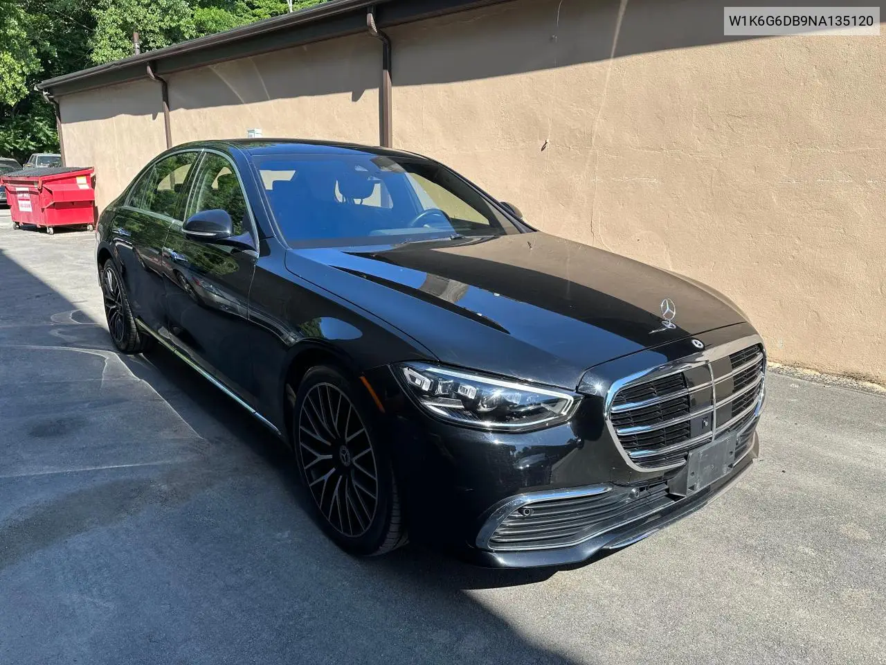 2022 Mercedes-Benz S 500 4Matic VIN: W1K6G6DB9NA135120 Lot: 62720385
