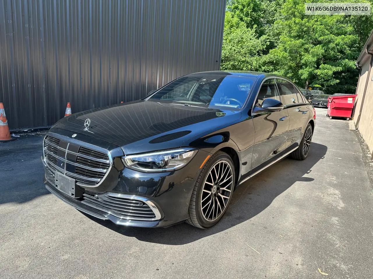 2022 Mercedes-Benz S 500 4Matic VIN: W1K6G6DB9NA135120 Lot: 62720385