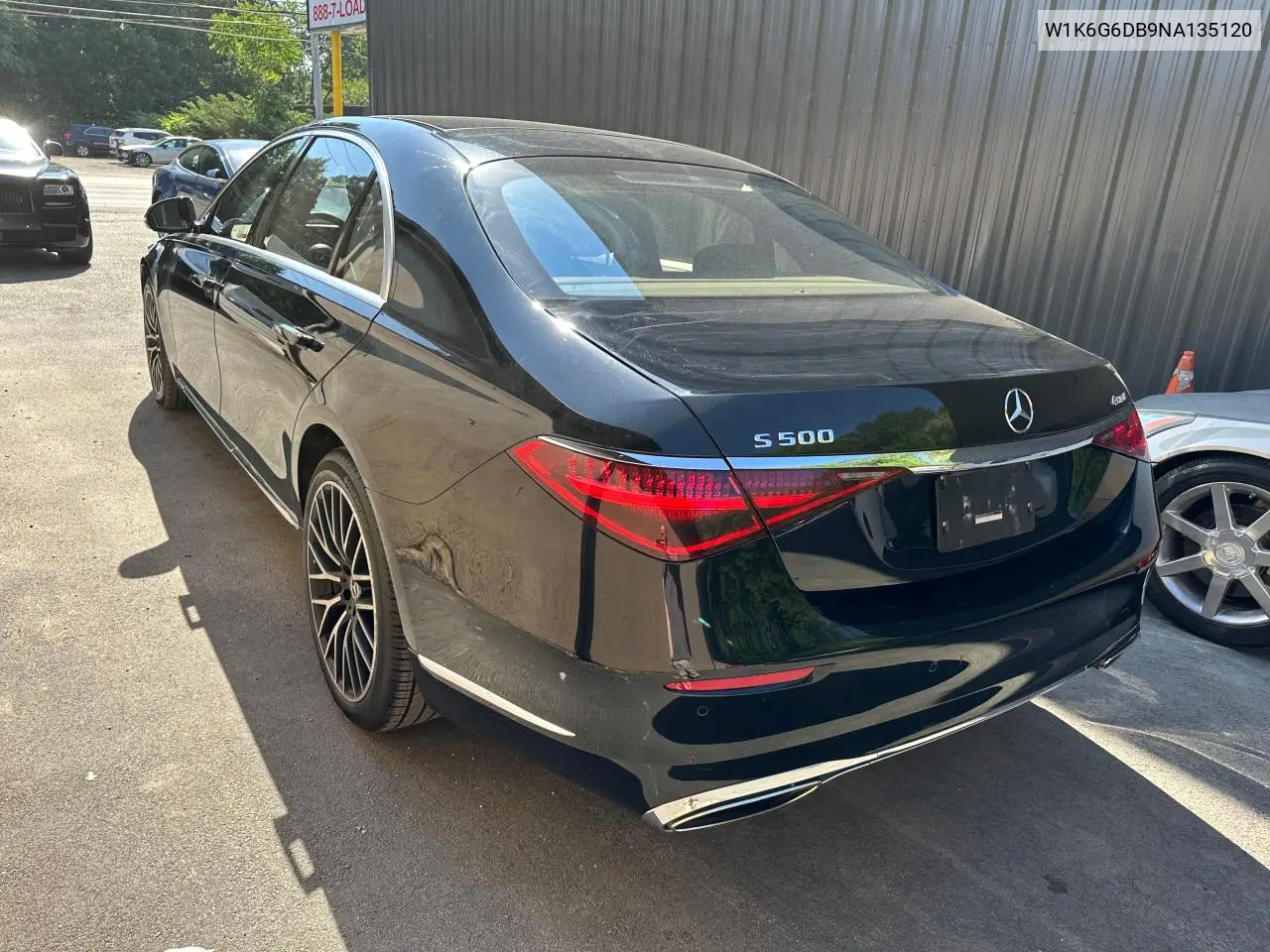 2022 Mercedes-Benz S 500 4Matic VIN: W1K6G6DB9NA135120 Lot: 62720385