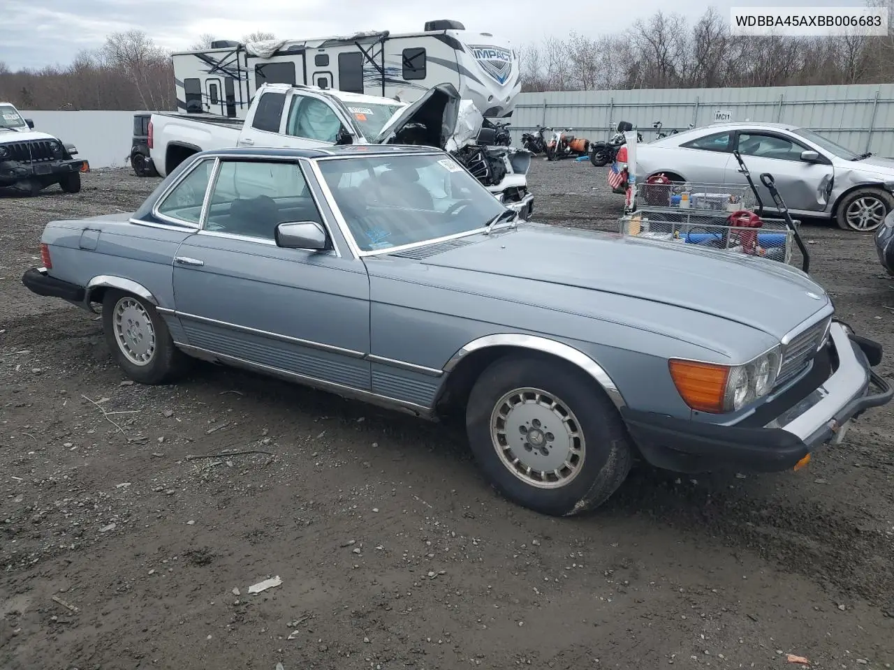 1981 Mercedes-Benz 380 Sl VIN: WDBBA45AXBB006683 Lot: 50946465