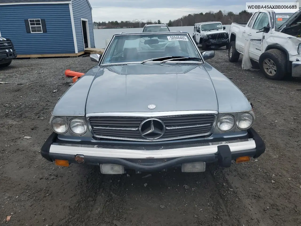 1981 Mercedes-Benz 380 Sl VIN: WDBBA45AXBB006683 Lot: 50946465