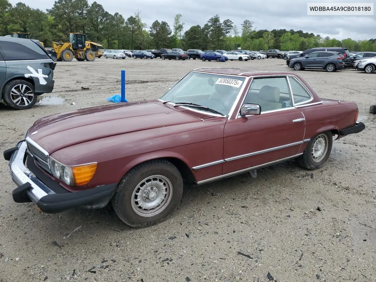 1982 Mercedes-Benz 380 Sl VIN: WDBBA45A9CB018180 Lot: 52850375