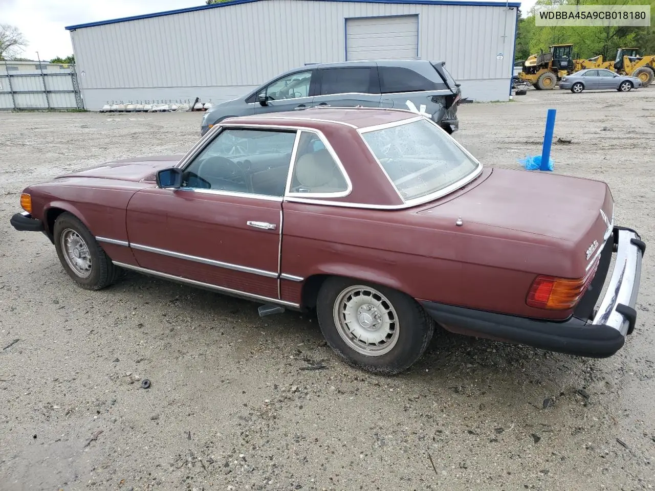 1982 Mercedes-Benz 380 Sl VIN: WDBBA45A9CB018180 Lot: 52850375