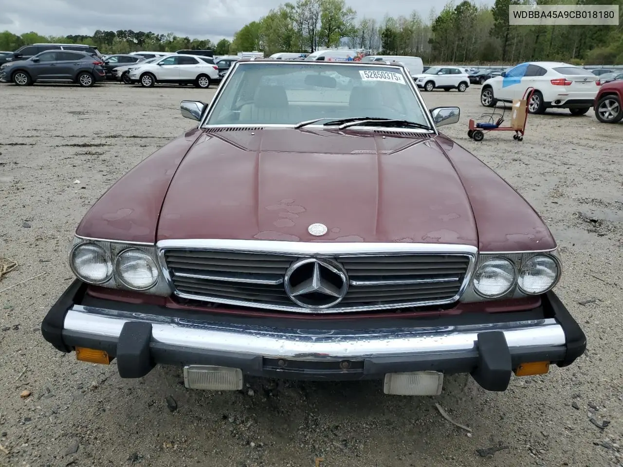 1982 Mercedes-Benz 380 Sl VIN: WDBBA45A9CB018180 Lot: 52850375