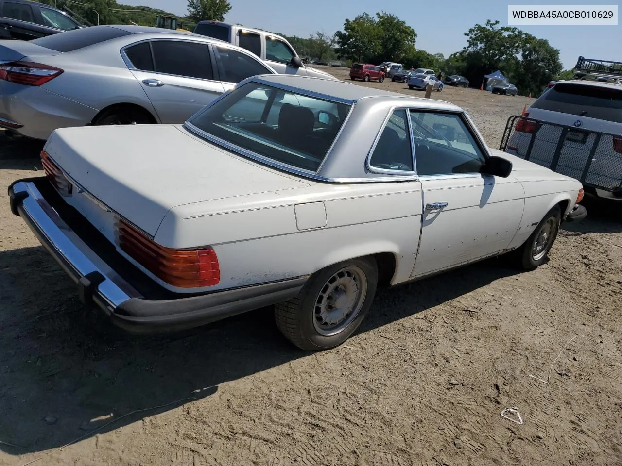 1982 Mercedes-Benz 380 Sl VIN: WDBBA45A0CB010629 Lot: 68948984