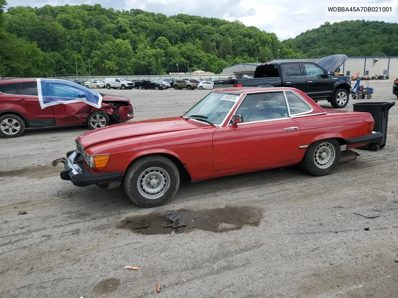 1983 Mercedes-Benz 380 Sl VIN: WDBBA45A7DB021001 Lot: 61952875