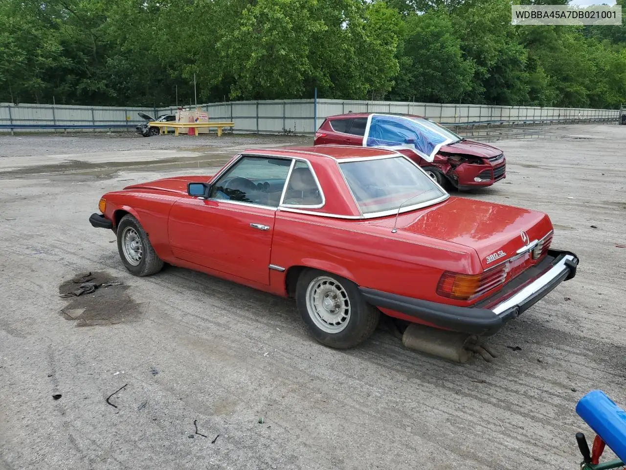 1983 Mercedes-Benz 380 Sl VIN: WDBBA45A7DB021001 Lot: 61952875