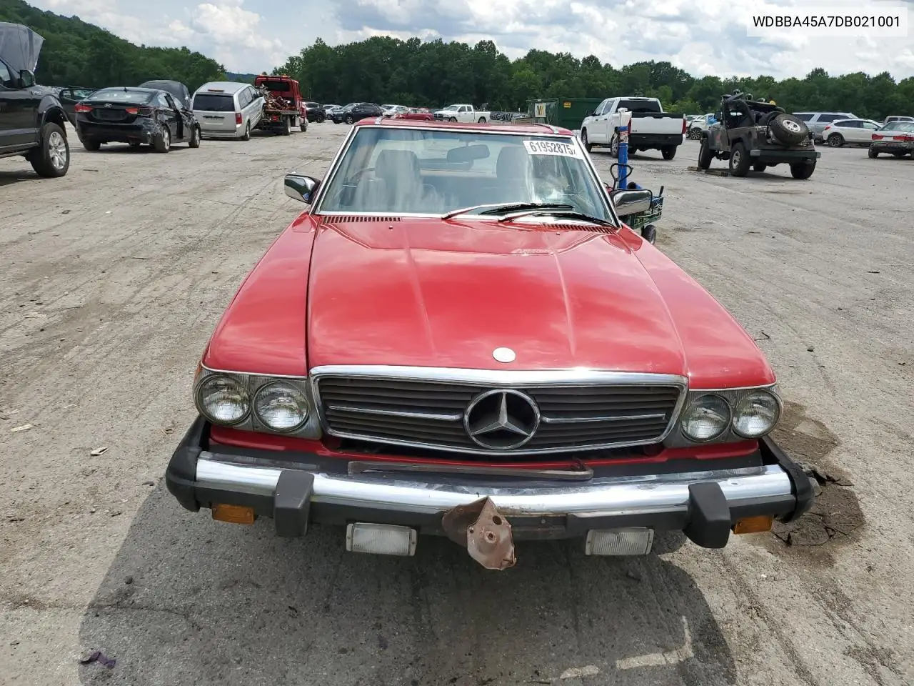 1983 Mercedes-Benz 380 Sl VIN: WDBBA45A7DB021001 Lot: 61952875