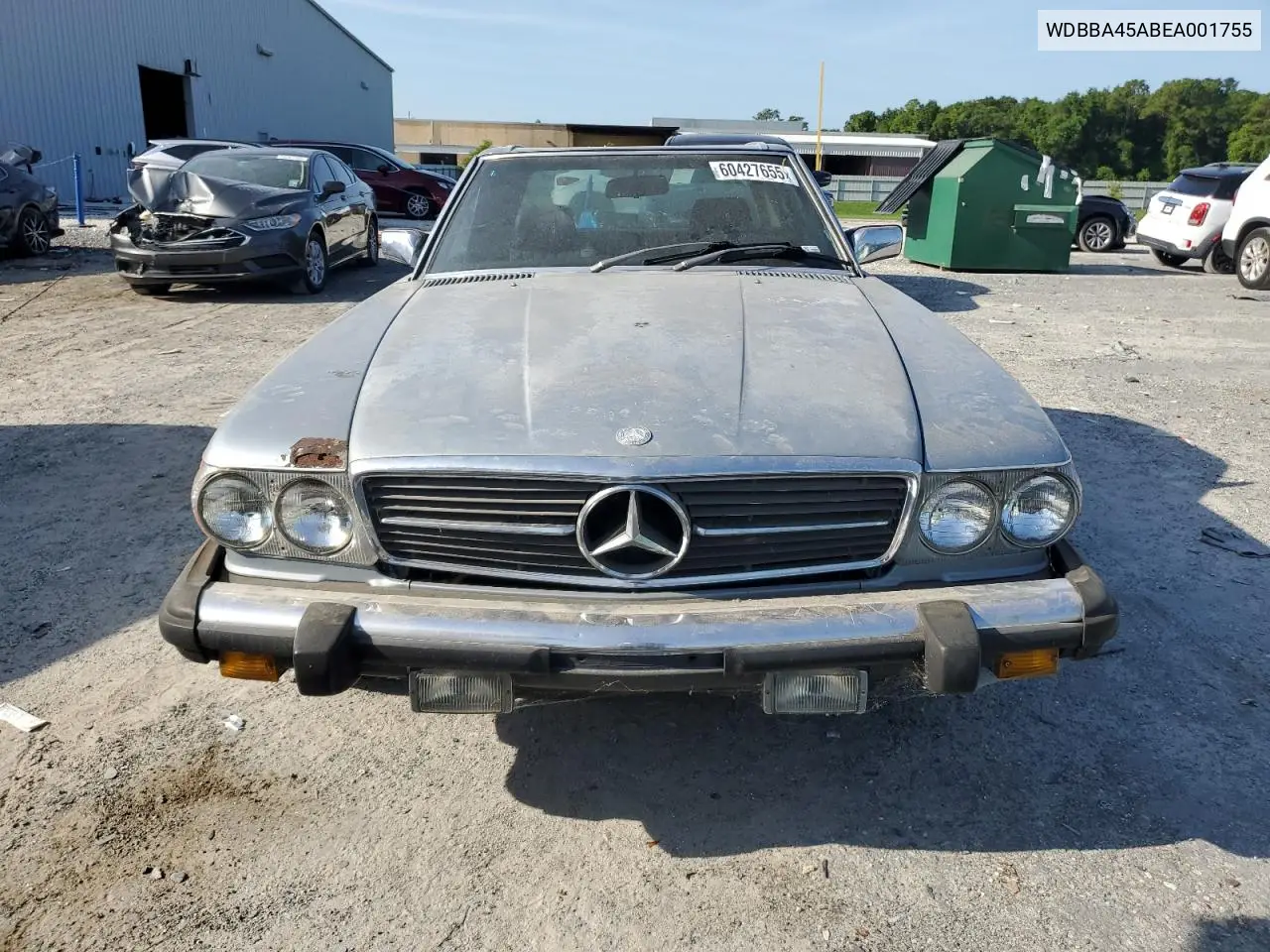 1984 Mercedes-Benz 380 Sl VIN: WDBBA45ABEA001755 Lot: 60427655