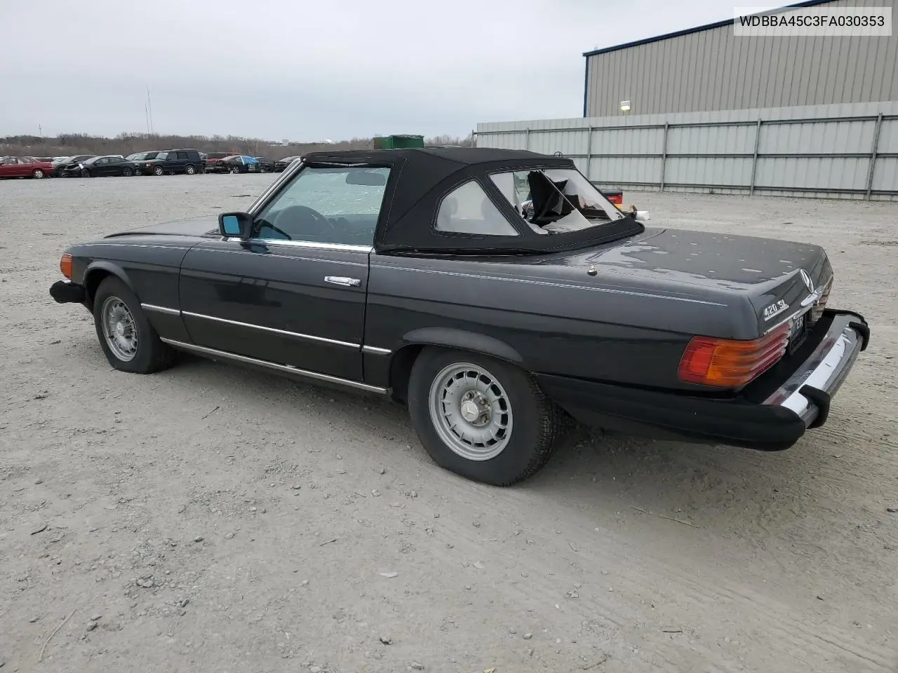 1985 Mercedes-Benz 380 Sl VIN: WDBBA45C3FA030353 Lot: 48373455