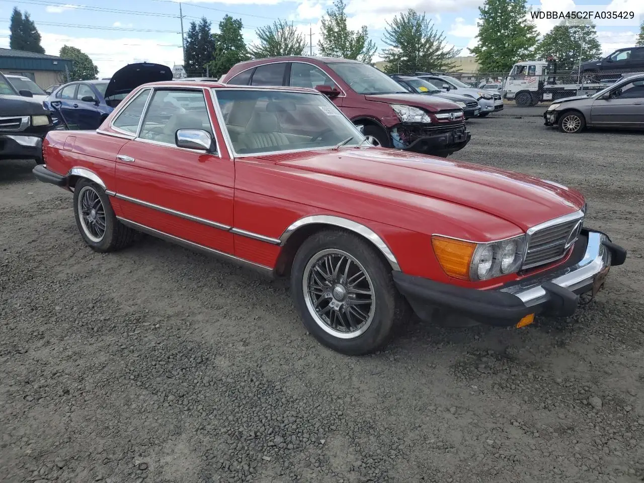 1985 Mercedes-Benz 380 Sl VIN: WDBBA45C2FA035429 Lot: 55676035