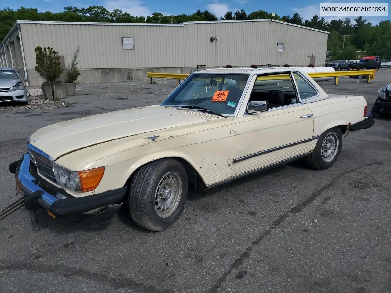 1985 Mercedes-Benz 380 Sl VIN: WDBBA45C6FA024594 Lot: 57436025
