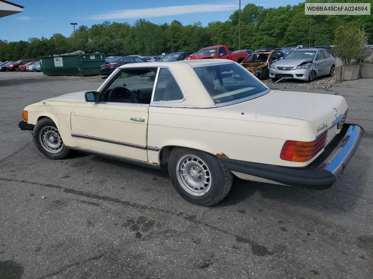 1985 Mercedes-Benz 380 Sl VIN: WDBBA45C6FA024594 Lot: 57436025