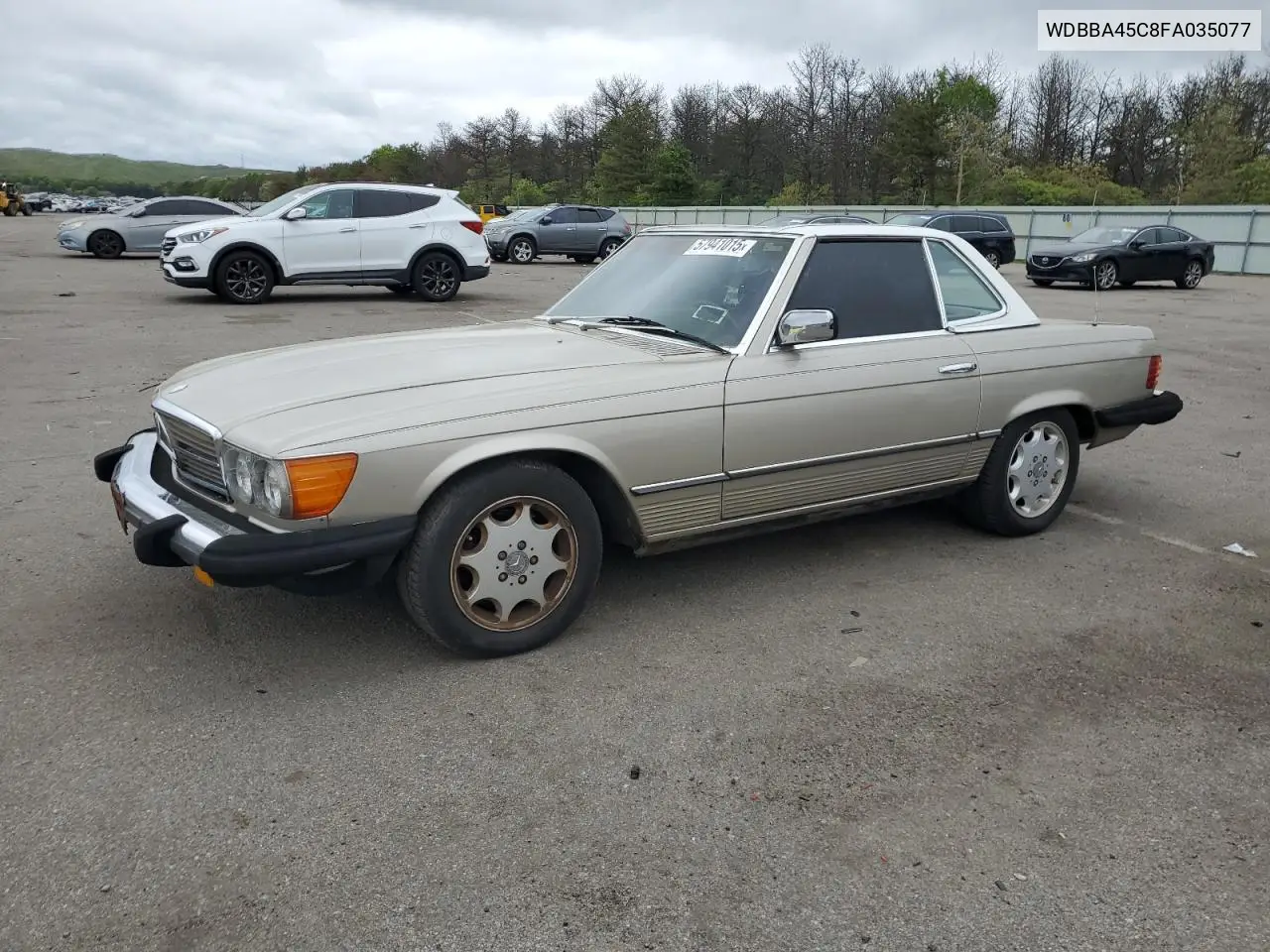 1985 Mercedes-Benz 380 Sl VIN: WDBBA45C8FA035077 Lot: 57941015
