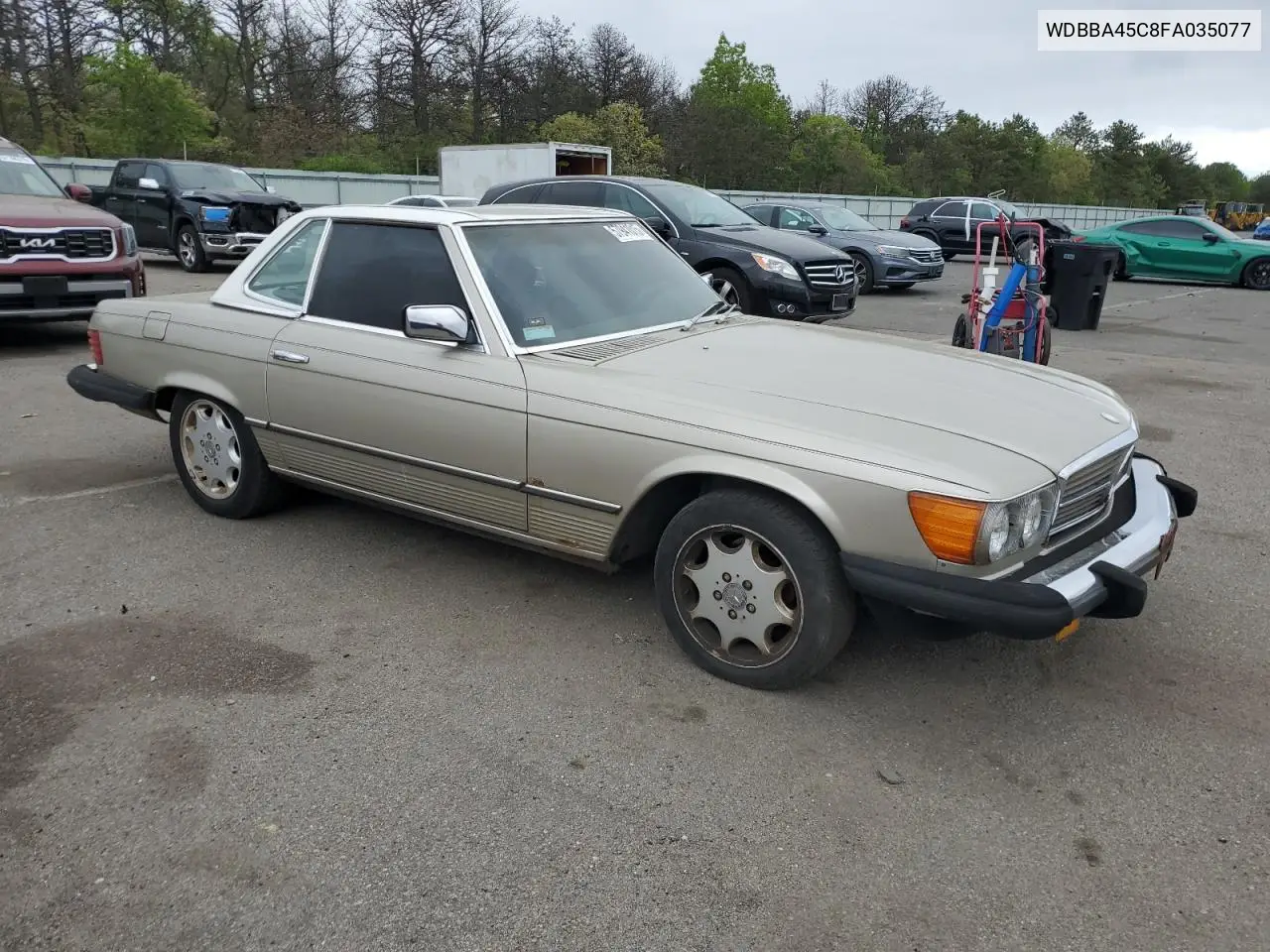 1985 Mercedes-Benz 380 Sl VIN: WDBBA45C8FA035077 Lot: 57941015