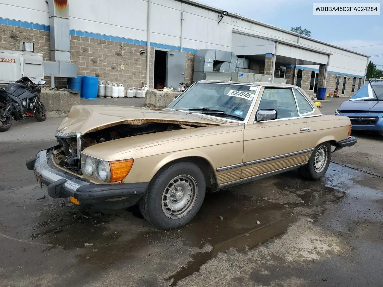 1985 Mercedes-Benz 380 Sl VIN: WDBBA45C2FA024284 Lot: 60805005