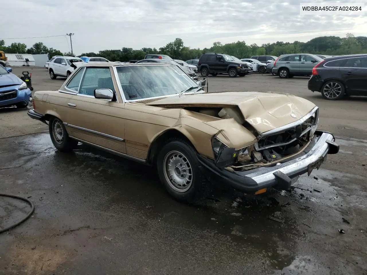 1985 Mercedes-Benz 380 Sl VIN: WDBBA45C2FA024284 Lot: 60805005