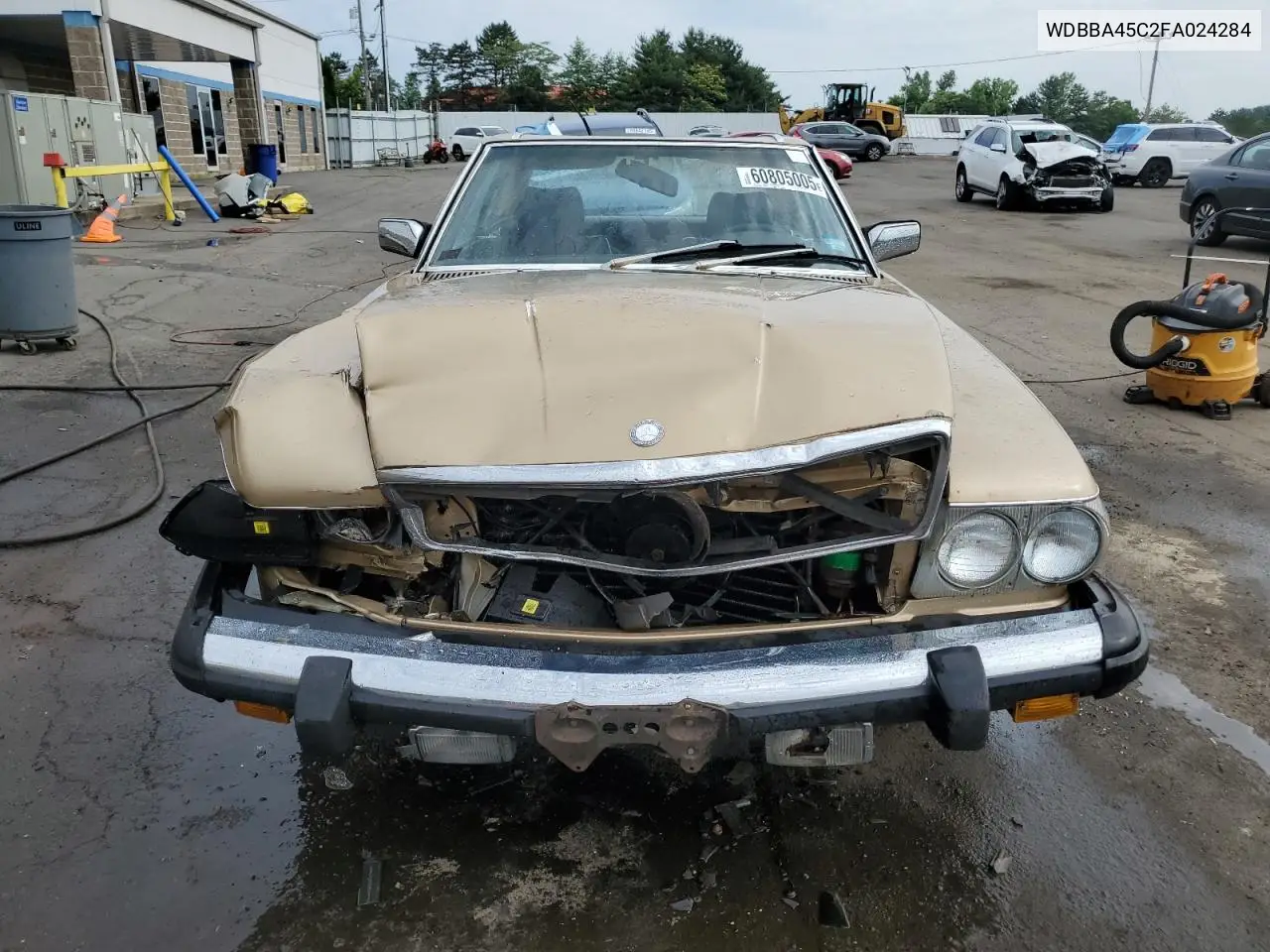1985 Mercedes-Benz 380 Sl VIN: WDBBA45C2FA024284 Lot: 60805005