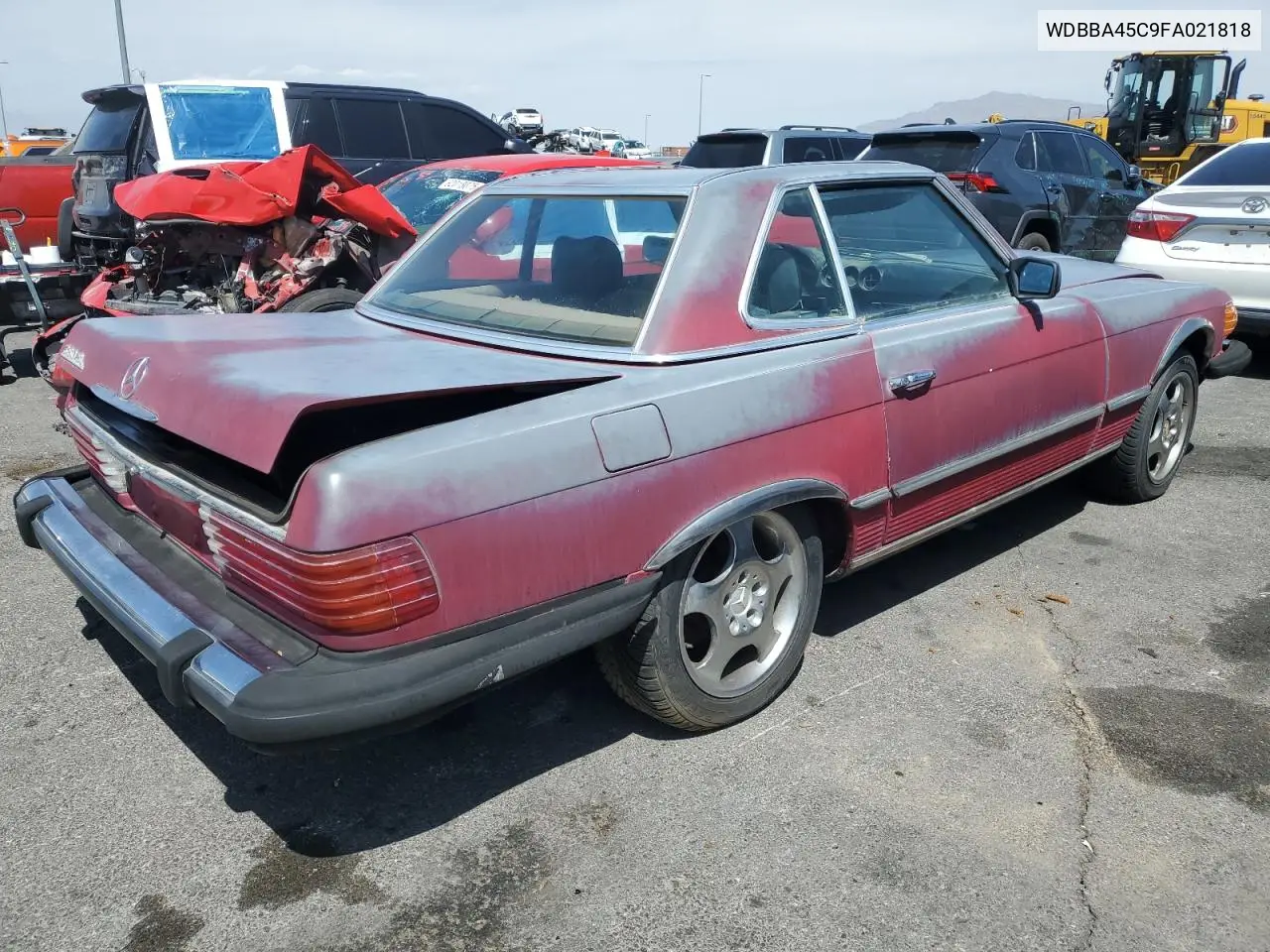 1985 Mercedes-Benz 380 Sl VIN: WDBBA45C9FA021818 Lot: 62368095
