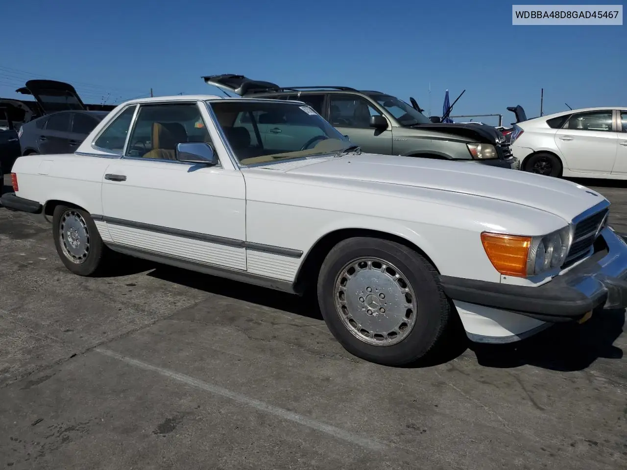 1986 Mercedes-Benz 560 Sl VIN: WDBBA48D8GAD45467 Lot: 57576155