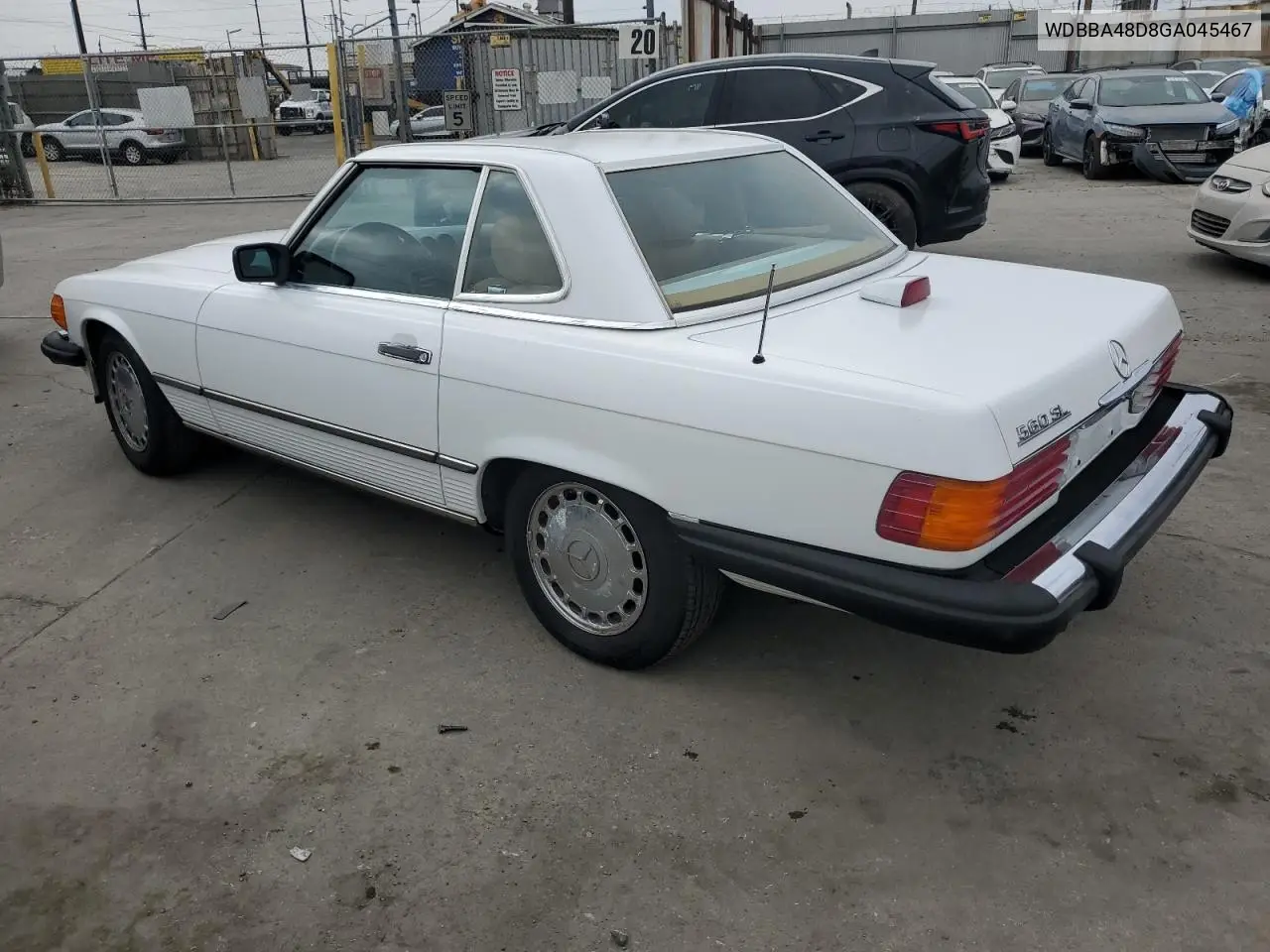 1986 Mercedes-Benz 560 Sl VIN: WDBBA48D8GA045467 Lot: 62560485