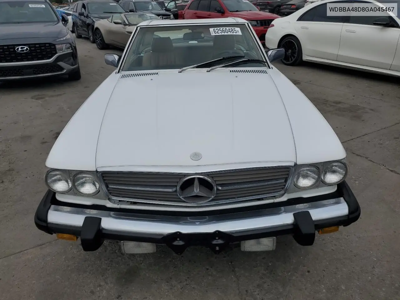 1986 Mercedes-Benz 560 Sl VIN: WDBBA48D8GA045467 Lot: 62560485