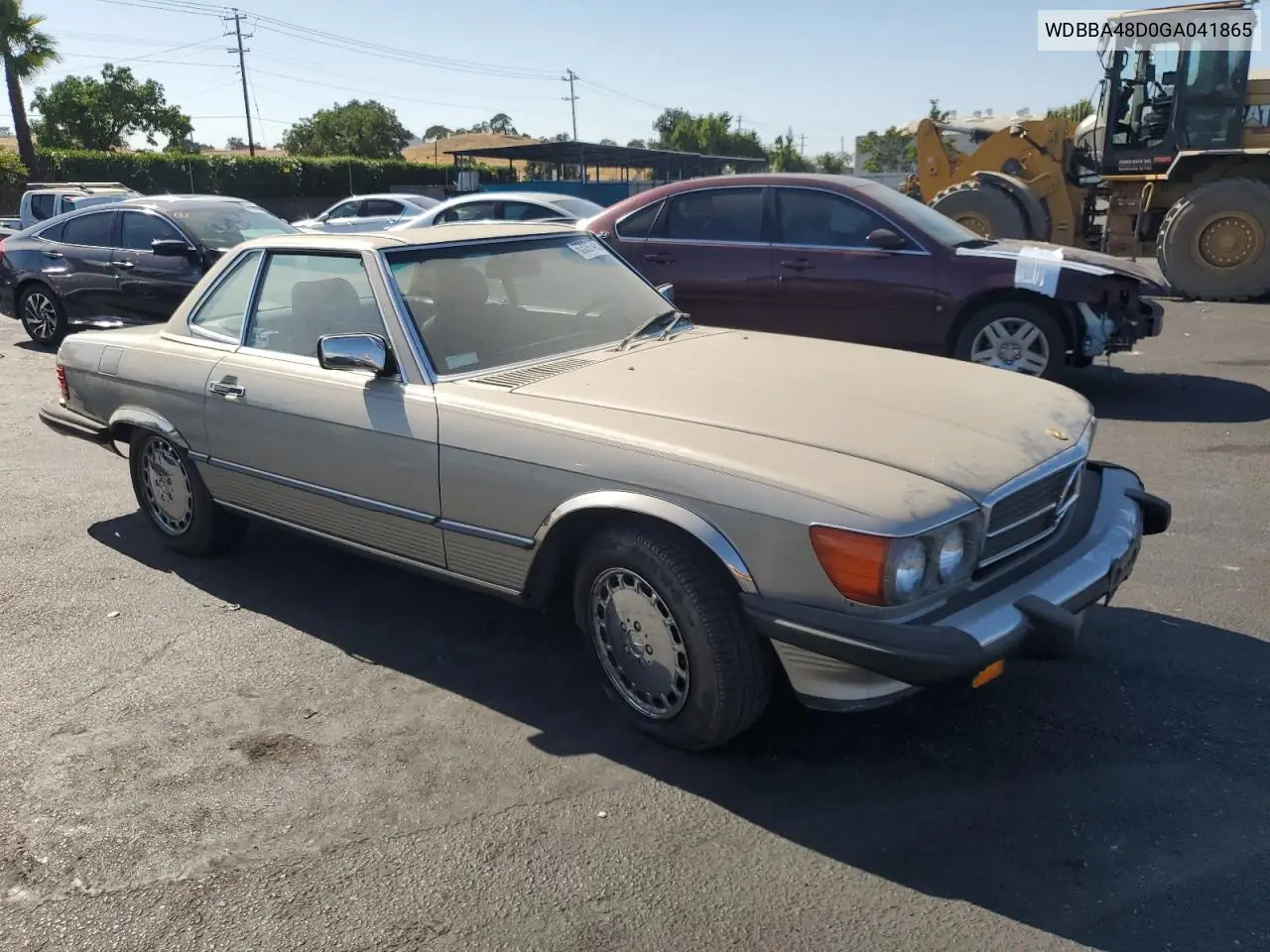 1986 Mercedes-Benz 560 Sl VIN: WDBBA48D0GA041865 Lot: 63091485