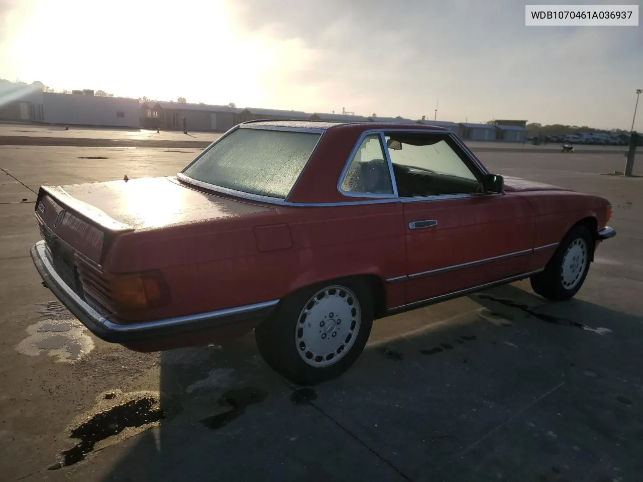 1986 Mercedes-Benz Sl 500 VIN: WDB1070461A036937 Lot: 77156424