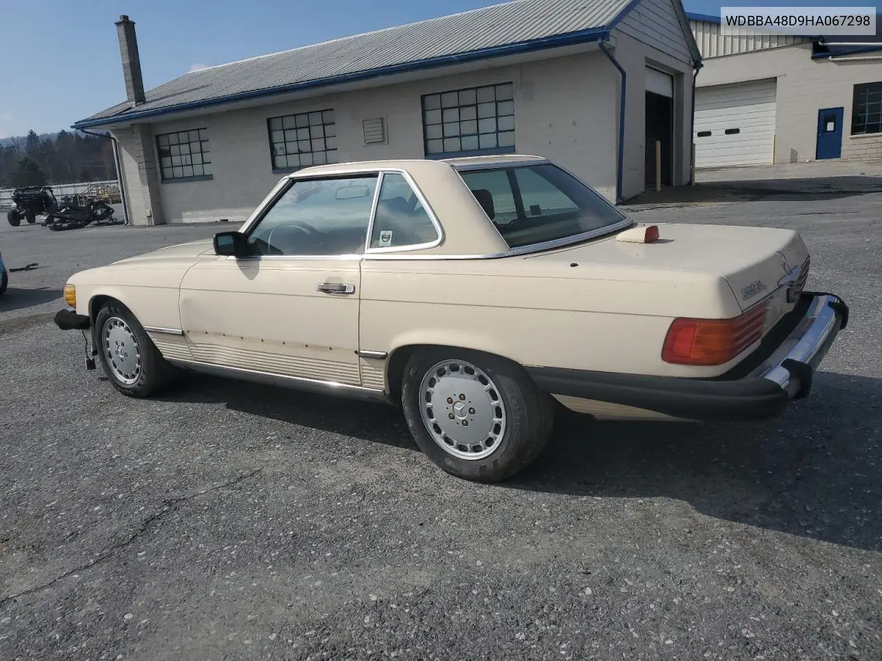1987 Mercedes-Benz 560 Sl VIN: WDBBA48D9HA067298 Lot: 50447515