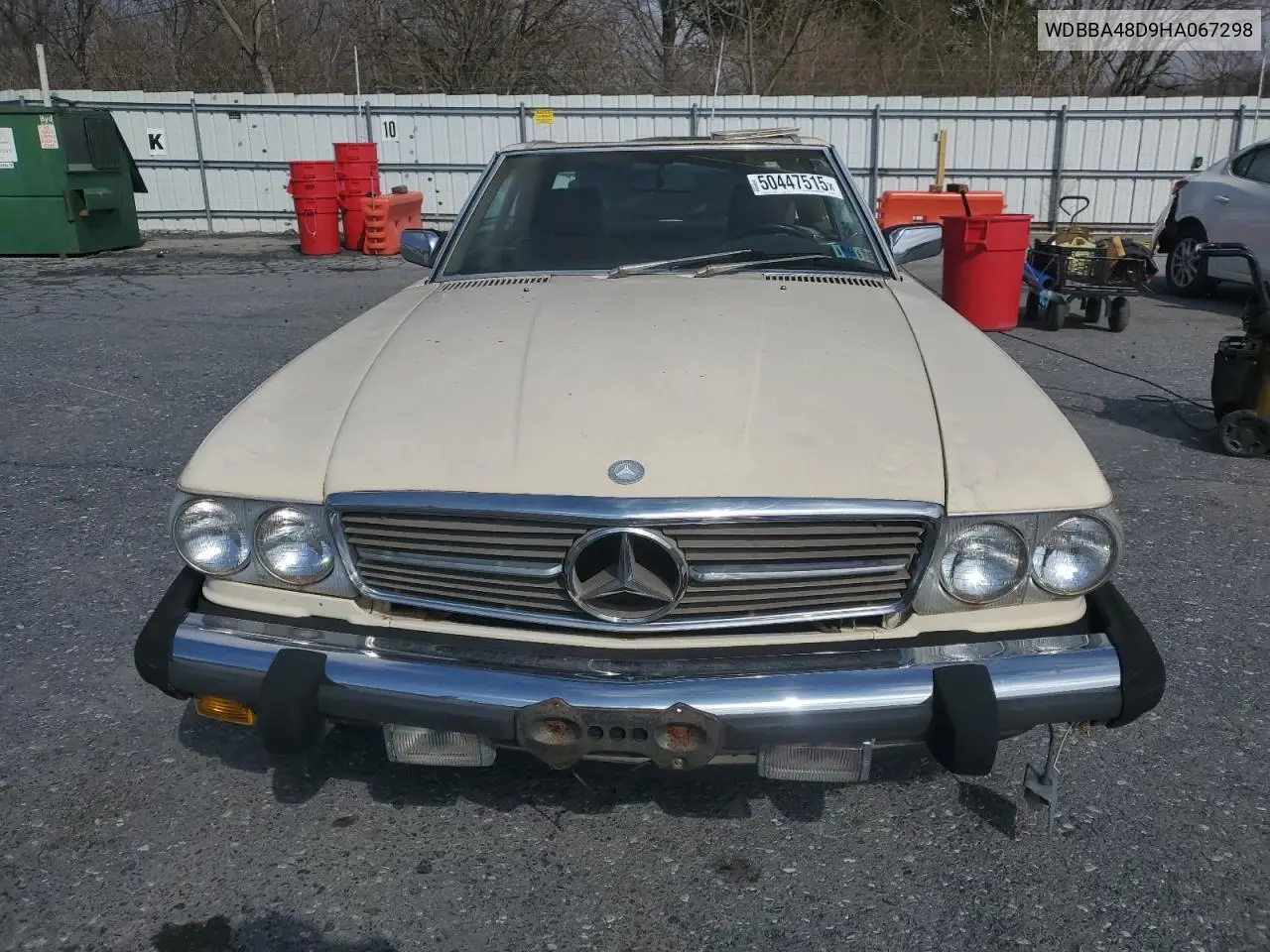 1987 Mercedes-Benz 560 Sl VIN: WDBBA48D9HA067298 Lot: 50447515