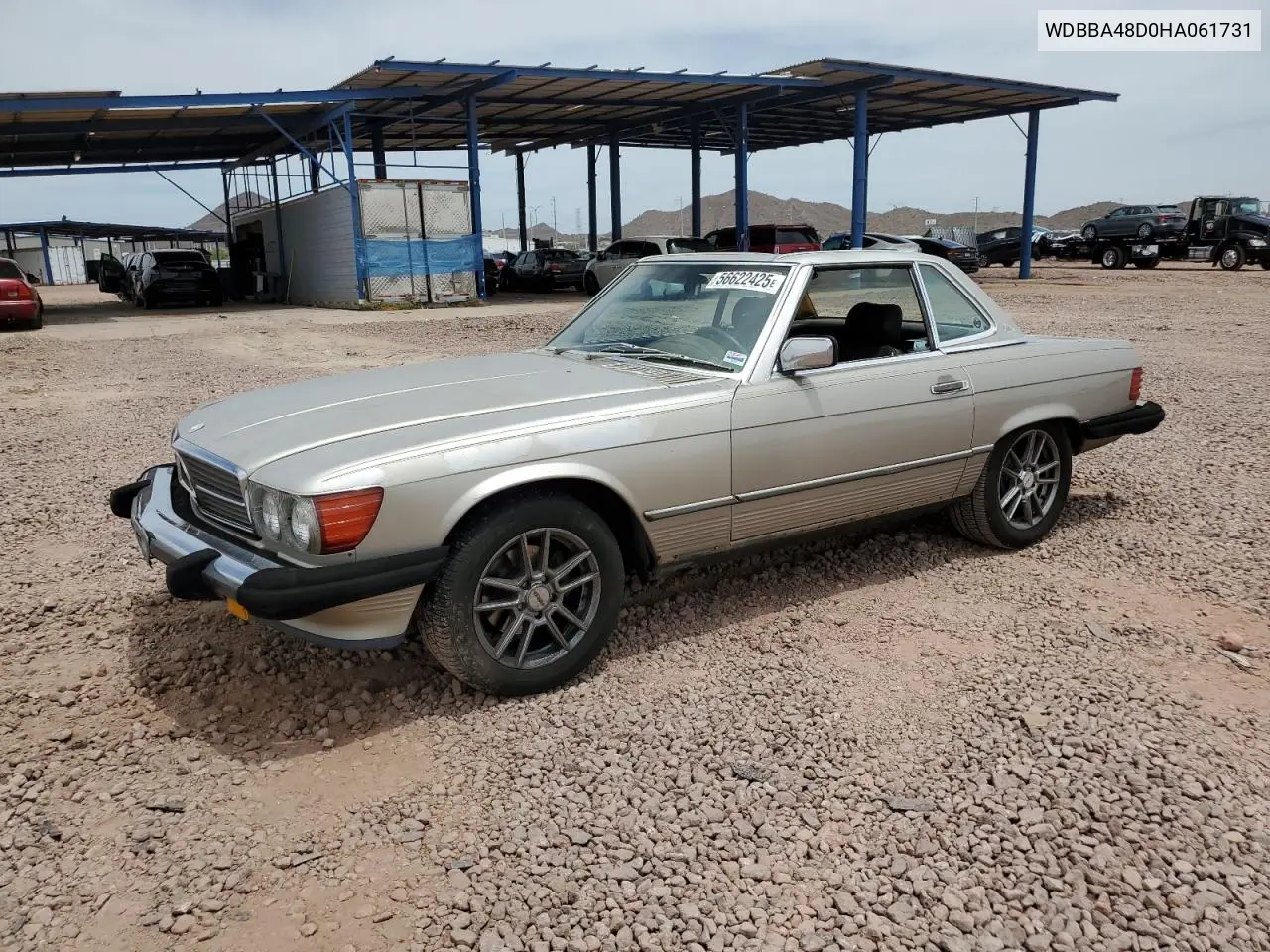 1987 Mercedes-Benz 560 Sl VIN: WDBBA48D0HA061731 Lot: 56622425