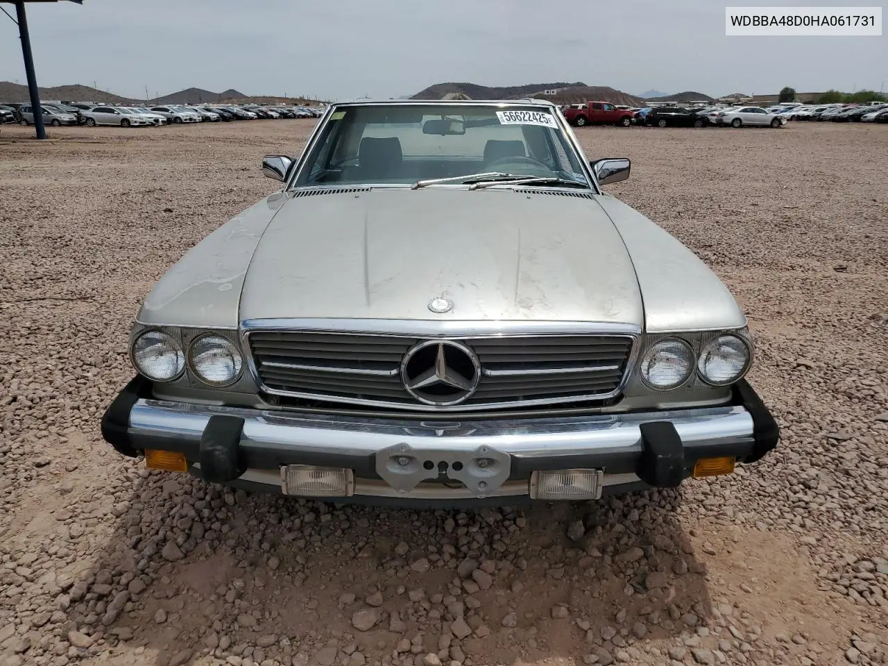 1987 Mercedes-Benz 560 Sl VIN: WDBBA48D0HA061731 Lot: 56622425